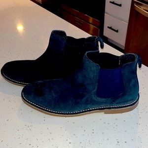Hawke Co Memory Foam Mens Dark Blue Suede Chukka Boots - 13 -Excellent Condition